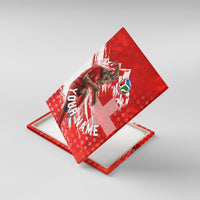 Personalized Switzerland Football Alpine Goat Canvas Wall Art Swiss Flag Snow Mountain - Soccer Mascot