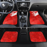 Personalized Switzerland Football Alpine Goat Car Mats Swiss Flag Snow Mountain - Soccer Mascot