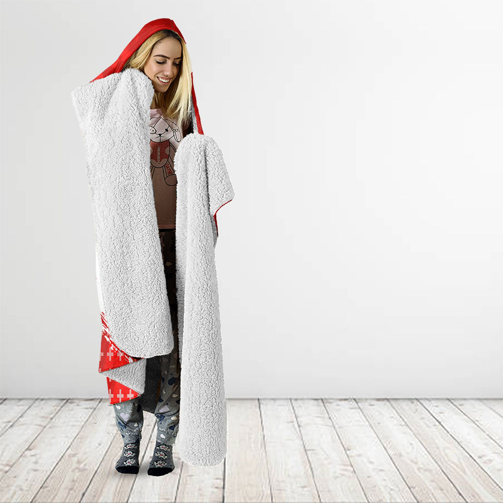 Personalized Switzerland Football Alpine Goat Hooded Blanket Swiss Flag Snow Mountain - Soccer Mascot