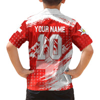 Personalized Switzerland Football Alpine Goat Kid Hawaiian Shirt Swiss Flag Snow Mountain - Soccer Mascot