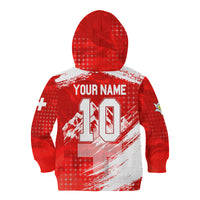 Personalized Switzerland Football Alpine Goat Kid Hoodie Swiss Flag Snow Mountain - Soccer Mascot