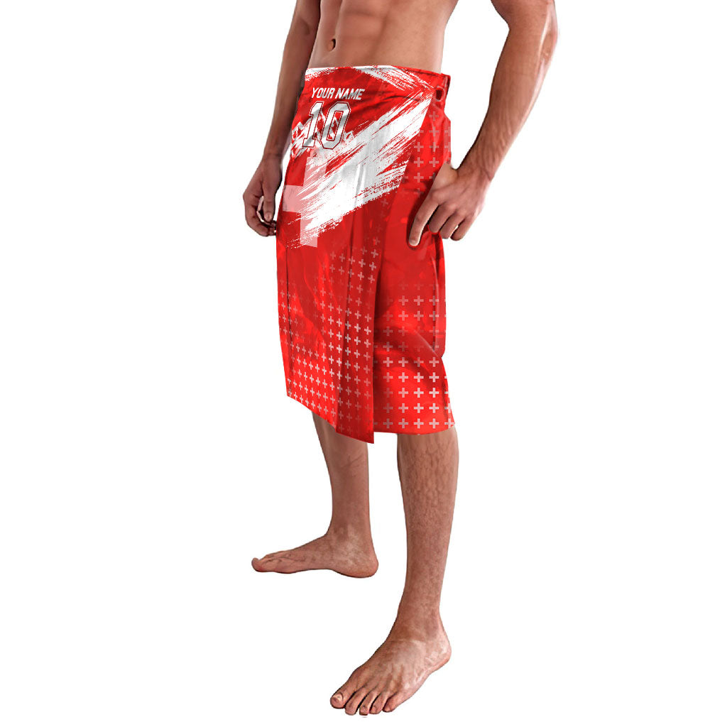 Personalized Switzerland Football Alpine Goat Lavalava Swiss Flag Snow Mountain - Soccer Mascot