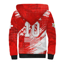 Personalized Switzerland Football Alpine Goat Sherpa Hoodie Swiss Flag Snow Mountain - Soccer Mascot
