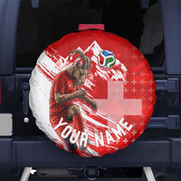 Personalized Switzerland Football Alpine Goat Spare Tire Cover Swiss Flag Snow Mountain - Soccer Mascot