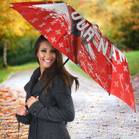 Personalized Switzerland Football Alpine Goat Umbrella Swiss Flag Snow Mountain - Soccer Mascot
