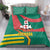 Grenada Bedding Set with Cocoa Bean Mascot and National Flag Colors - Wonder Print Shop