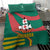 Grenada Bedding Set with Cocoa Bean Mascot and National Flag Colors - Wonder Print Shop