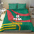 Grenada Bedding Set with Cocoa Bean Mascot and National Flag Colors - Wonder Print Shop