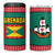 Grenada 4 in 1 Can Cooler Tumbler with Cocoa Bean Mascot and National Flag Colors - Wonder Print Shop