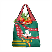 Grenada Grocery Bag with Cocoa Bean Mascot and National Flag Colors - Wonder Print Shop