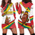 Grenada Hoodie Dress with Cocoa Bean Mascot and National Flag Colors - Wonder Print Shop