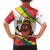 Grenada Kid Hawaiian Shirt with Cocoa Bean Mascot and National Flag Colors - Wonder Print Shop