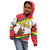 Grenada Kid Hoodie with Cocoa Bean Mascot and National Flag Colors - Wonder Print Shop