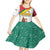 Grenada Kid Short Sleeve Dress with Cocoa Bean Mascot and National Flag Colors - Wonder Print Shop