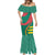 Grenada Mermaid Dress with Cocoa Bean Mascot and National Flag Colors - Wonder Print Shop