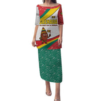 Grenada Puletasi with Cocoa Bean Mascot and National Flag Colors - Wonder Print Shop