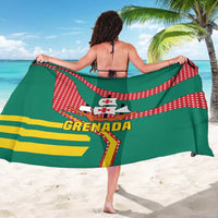Grenada Sarong with Cocoa Bean Mascot and National Flag Colors - Wonder Print Shop