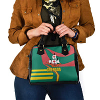 Grenada Shoulder Handbag with Cocoa Bean Mascot and National Flag Colors - Wonder Print Shop