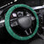 Grenada Steering Wheel Cover with Cocoa Bean Mascot and National Flag Colors - Wonder Print Shop