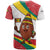 Grenada T Shirt with Cocoa Bean Mascot and National Flag Colors - Wonder Print Shop
