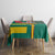 Grenada Tablecloth with Cocoa Bean Mascot and National Flag Colors - Wonder Print Shop