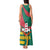 Grenada Tank Maxi Dress with Cocoa Bean Mascot and National Flag Colors - Wonder Print Shop