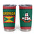 Grenada Tumbler Cup with Cocoa Bean Mascot and National Flag Colors - Wonder Print Shop
