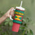 Grenada Tumbler With Handle with Cocoa Bean Mascot and National Flag Colors - Wonder Print Shop