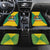 Grenada Coat of Arms Car Mats with Yellow Green Flag Colors and Tribal Pattern Design - Wonder Print Shop