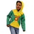 Grenada Coat of Arms Kid Hoodie with Yellow Green Flag Colors and Tribal Pattern Design - Wonder Print Shop