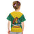 Grenada Coat of Arms Kid T Shirt with Yellow Green Flag Colors and Tribal Pattern Design - Wonder Print Shop