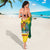 Grenada Coat of Arms Sarong with Yellow Green Flag Colors and Tribal Pattern Design - Wonder Print Shop