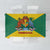 Grenada Coat of Arms Tablecloth with Yellow Green Flag Colors and Tribal Pattern Design - Wonder Print Shop