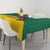 Grenada Coat of Arms Tablecloth with Yellow Green Flag Colors and Tribal Pattern Design - Wonder Print Shop