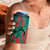 Grenada Sea Turtle 4 in 1 Can Cooler Tumbler with Red Wave Stripes and Ocean Water Background - Wonder Print Shop