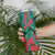 Grenada Sea Turtle Skinny Tumbler with Red Wave Stripes and Ocean Water Background - Wonder Print Shop