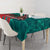 Grenada Sea Turtle Tablecloth with Red Wave Stripes and Ocean Water Background - Wonder Print Shop