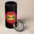 Grenada Mountain Graphic 4 in 1 Can Cooler Tumbler with National Flag and Saint Catherine Quote Design - Wonder Print Shop