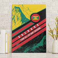 Grenada Mountain Graphic Canvas Wall Art with National Flag and Saint Catherine Quote Design - Wonder Print Shop
