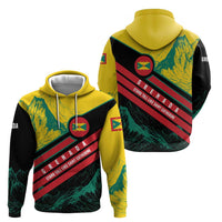 Grenada Mountain Graphic Hoodie with National Flag and Saint Catherine Quote Design - Wonder Print Shop
