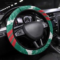 Grenada Mountain Graphic Steering Wheel Cover with National Flag and Saint Catherine Quote Design - Wonder Print Shop