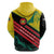Grenada Mountain Graphic Zip Hoodie with National Flag and Saint Catherine Quote Design - Wonder Print Shop
