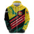 Grenada Mountain Graphic Zip Hoodie with National Flag and Saint Catherine Quote Design - Wonder Print Shop