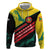 Grenada Mountain Graphic Zip Hoodie with National Flag and Saint Catherine Quote Design - Wonder Print Shop