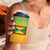 Grenada Tribal Floral Pattern 4 in 1 Can Cooler Tumbler with Rasta Gradient and Flame Motto Design - Wonder Print Shop