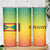 Grenada Tribal Floral Pattern Skinny Tumbler with Rasta Gradient and Flame Motto Design - Wonder Print Shop