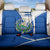 El Salvador National Flag Back Car Seat Cover with Coat of Arms and Blue White Stripes Design - Wonder Print Shop