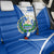 El Salvador National Flag Back Car Seat Cover with Coat of Arms and Blue White Stripes Design - Wonder Print Shop