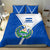 El Salvador National Flag Bedding Set with Coat of Arms and Blue White Stripes Design - Wonder Print Shop