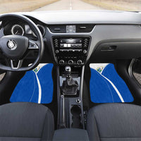 El Salvador National Flag Car Mats with Coat of Arms and Blue White Stripes Design - Wonder Print Shop
